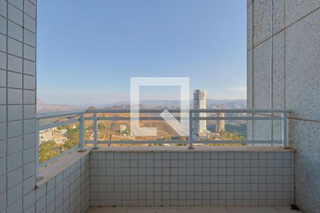 Varanda da Sala de apartamento para alugar com 2 quartos, 96m² em Vila da Serra, Belo Horizonte