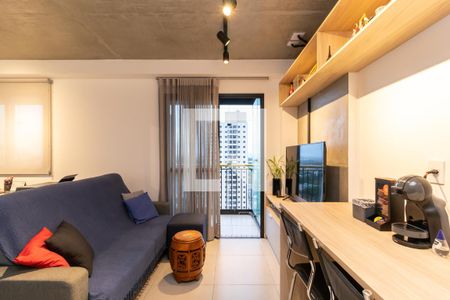 Sala de Estar de apartamento à venda com 1 quarto, 45m² em Santana, São Paulo