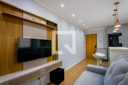 Sala de apartamento à venda com 2 quartos, 105m² em Vila Scarpelli, Santo André