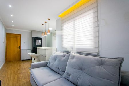 Sala de apartamento à venda com 2 quartos, 105m² em Vila Scarpelli, Santo André