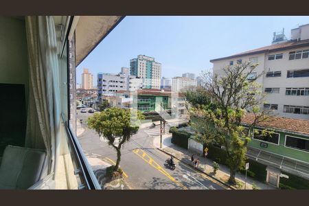 Vista da Sala de apartamento para alugar com 3 quartos, 129m² em Embaré, Santos