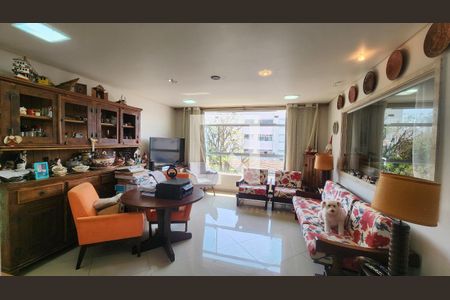 Sala de apartamento para alugar com 3 quartos, 129m² em Embaré, Santos