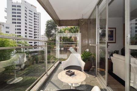 Varanda da Sala de apartamento para alugar com 3 quartos, 200m² em Real Parque, São Paulo