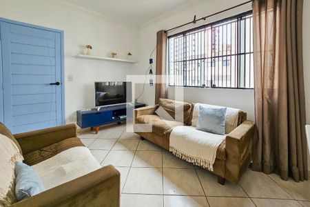 Sala de apartamento para alugar com 2 quartos, 64m² em Vila Alzira, Guarujá