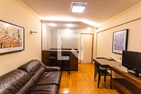 Sala de apartamento para alugar com 1 quarto, 42m² em Funcionários, Belo Horizonte