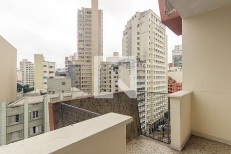 Varanda da Sala de apartamento à venda com 1 quarto, 70m² em República, São Paulo