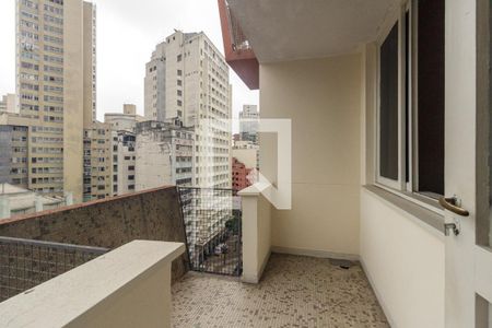 Varanda da Sala de apartamento à venda com 1 quarto, 70m² em República, São Paulo