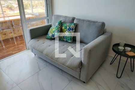 Sala de apartamento para alugar com 1 quarto, 43m² em Balneário Flórida , Praia Grande