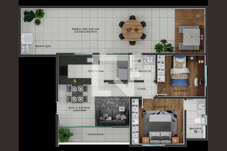 Apartamento à venda com 2 quartos, 93m² em Ana Lúcia, Belo Horizonte