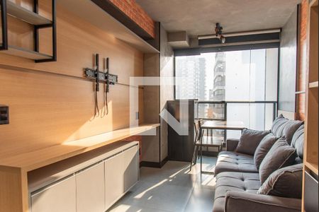 Sala/cozinha de apartamento para alugar com 1 quarto, 33m² em Vila Mariana, São Paulo