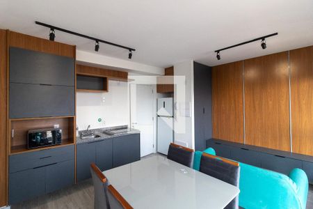 Sala de jantar de apartamento para alugar com 1 quarto, 37m² em Santo Amaro, São Paulo