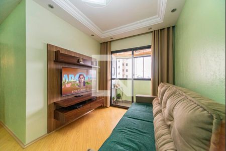 Sala de apartamento à venda com 3 quartos, 78m² em Vila Apiai, Santo André