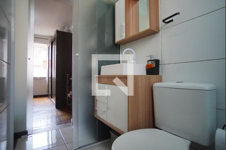 Banheiro Corredor de apartamento à venda com 1 quarto, 39m² em Jardim Itu, Porto Alegre