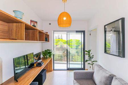 Sala de apartamento à venda com 1 quarto, 33m² em Santo Amaro, São Paulo