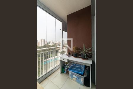 Varanda da Sala de apartamento para alugar com 2 quartos, 55m² em Vila Dom Pedro I, São Paulo