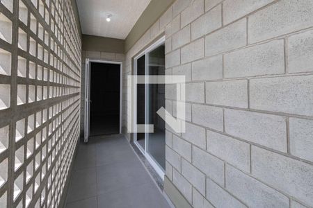 Varanda da Sala de apartamento para alugar com 1 quarto, 60m² em Jardim Santa Maria, Guarujá