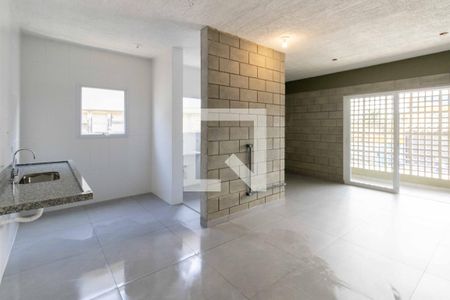 Sala de apartamento para alugar com 1 quarto, 60m² em Jardim Santa Maria, Guarujá