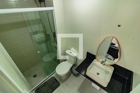 Banheiro de apartamento para alugar com 1 quarto, 35m² em Vila Guarani, São Paulo