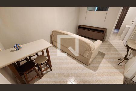 Detalhe Sala de apartamento para alugar com 2 quartos, 60m² em José Menino, Santos