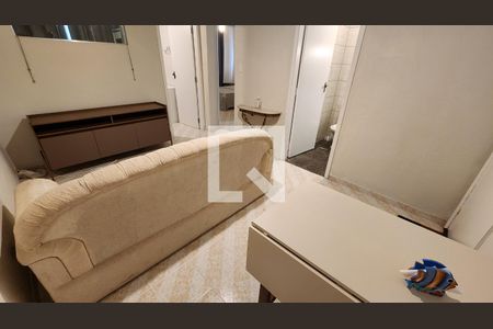 Detalhe Sala de apartamento para alugar com 2 quartos, 60m² em José Menino, Santos