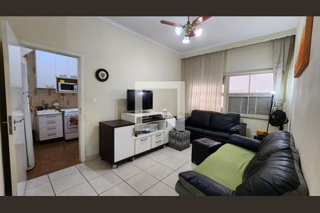 Sala de apartamento para alugar com 2 quartos, 80m² em Gonzaga, Santos