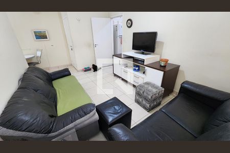 Sala de apartamento para alugar com 2 quartos, 80m² em Gonzaga, Santos