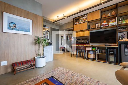 Sala/Cozinha de apartamento à venda com 1 quarto, 73m² em Cerqueira César, São Paulo