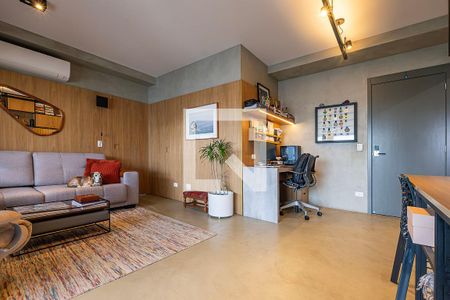 Sala/Cozinha de apartamento à venda com 1 quarto, 73m² em Cerqueira César, São Paulo