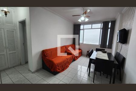 Sala de apartamento para alugar com 1 quarto, 64m² em José Menino, Santos