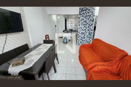 Sala de apartamento para alugar com 1 quarto, 64m² em José Menino, Santos