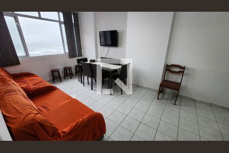 Sala de apartamento para alugar com 1 quarto, 64m² em José Menino, Santos