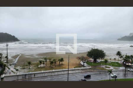 Vista da Sala de apartamento para alugar com 1 quarto, 64m² em José Menino, Santos