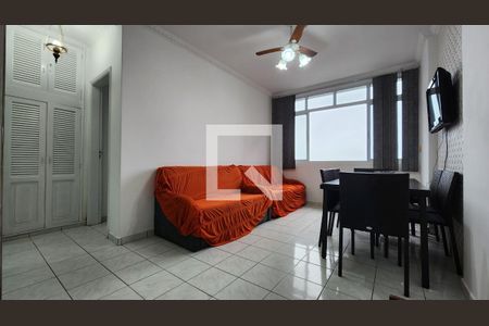 Sala de apartamento para alugar com 1 quarto, 64m² em José Menino, Santos