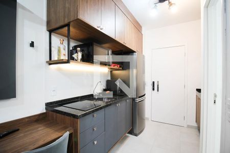 Cozinha de kitnet/studio para alugar com 1 quarto, 25m² em Vila Olímpia, São Paulo