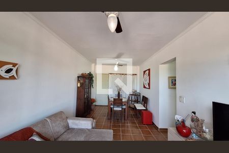 Sala  de apartamento para alugar com 2 quartos, 80m² em Canto do Forte, Praia Grande