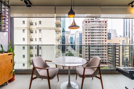 Varanda Studio de kitnet/studio para alugar com 1 quarto, 36m² em Pinheiros, São Paulo