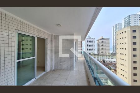 Varanda gourmet  de apartamento para alugar com 2 quartos, 154m² em Caiçara, Praia Grande