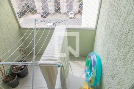 Varanda da sala  de apartamento à venda com 2 quartos, 48m² em Taboão, São Bernardo do Campo