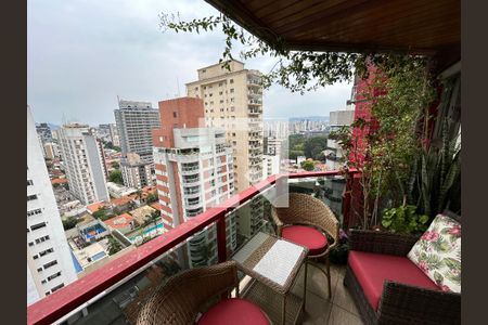 Varanda da Sala de apartamento à venda com 4 quartos, 170m² em Perdizes, São Paulo