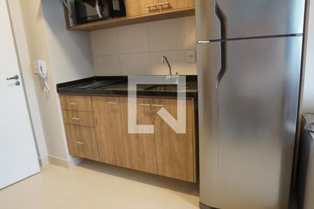 Cozinha  de kitnet/studio para alugar com 1 quarto, 24m² em Pinheiros, São Paulo