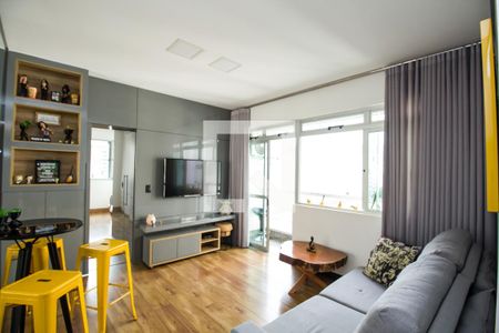 Sala de apartamento à venda com 1 quarto, 50m² em Funcionários, Belo Horizonte