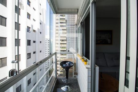 Varanda da Sala de apartamento à venda com 1 quarto, 50m² em Funcionários, Belo Horizonte