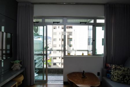 Varanda da Sala de apartamento à venda com 1 quarto, 50m² em Funcionários, Belo Horizonte