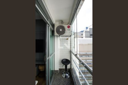 Varanda da Sala de apartamento à venda com 1 quarto, 50m² em Funcionários, Belo Horizonte