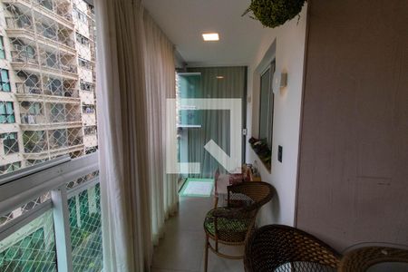 Varanda da Sala de apartamento à venda com 3 quartos, 101m² em Vital Brasil, Niterói