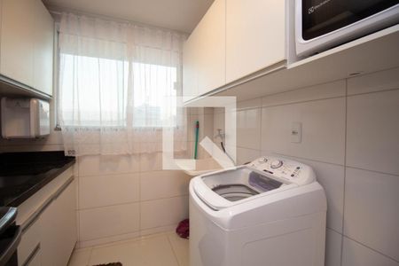 Cozinha e Área de Serviço de apartamento para alugar com 1 quarto, 45m² em Setor Habitacional Vicente Pires, Brasília