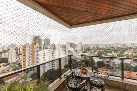 Varanda da Sala de apartamento à venda com 3 quartos, 216m² em Campo Belo, São Paulo