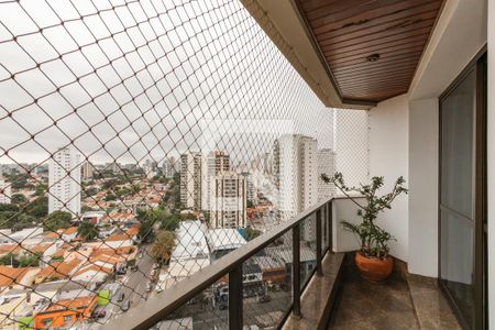 Varanda da Sala de apartamento à venda com 3 quartos, 216m² em Campo Belo, São Paulo