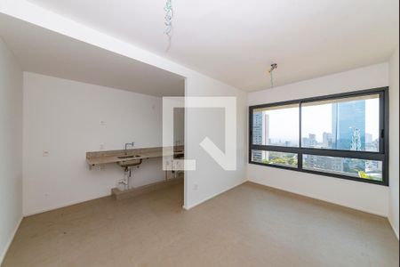 Sala de apartamento para alugar com 1 quarto, 39m² em Vila da Serra, Nova Lima