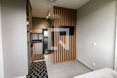 Sala de kitnet/studio para alugar com 1 quarto, 44m² em Paraíso do Morumbi, São Paulo